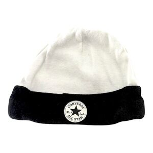 Chuck Taylor Converse All Star Newborn Black White Beanie 0-6 months